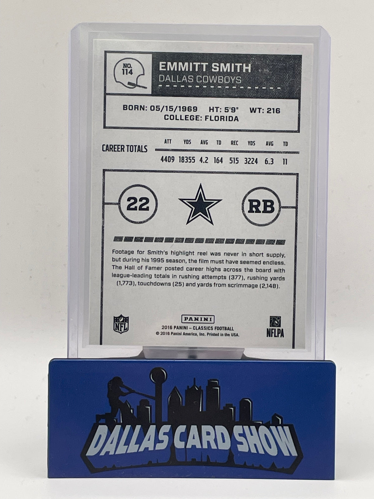 2016 Classics #114 Emmitt Smith Timeless Tributes /10