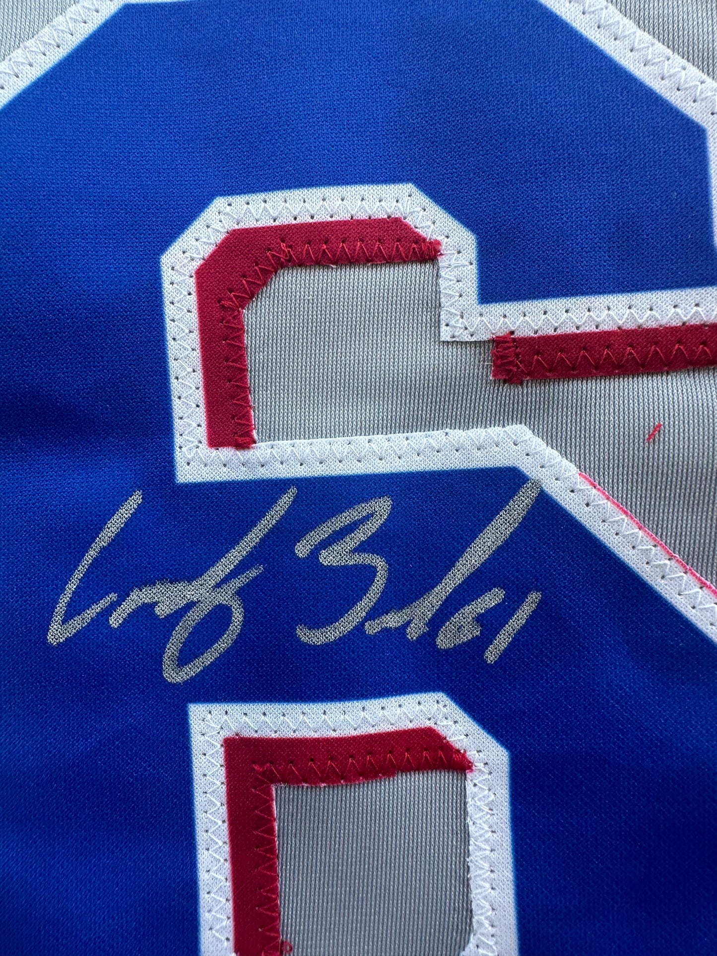 CODY BRADFORD TEXAS RANGERS SIGNED Grey JERSEY XL BAS COA