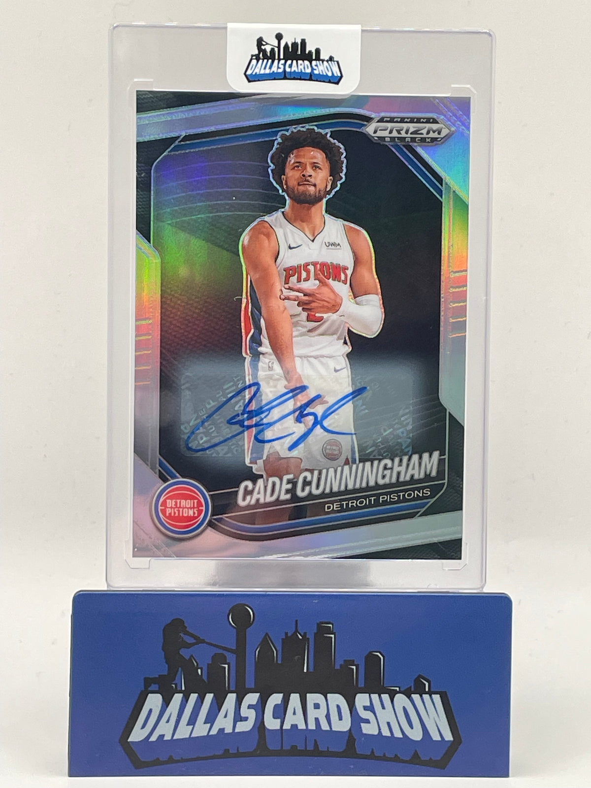 2024-25 Panini Prizm Black #8 Cade Cunningham Autograph