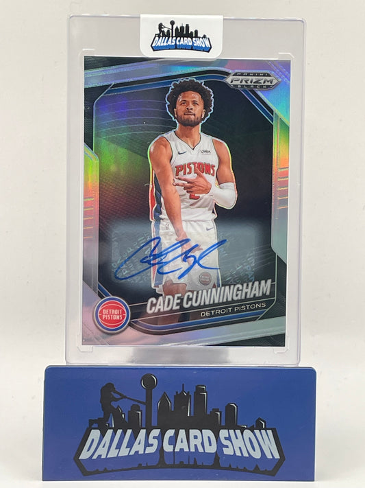2024-25 Panini Prizm Black #8 Cade Cunningham Autograph