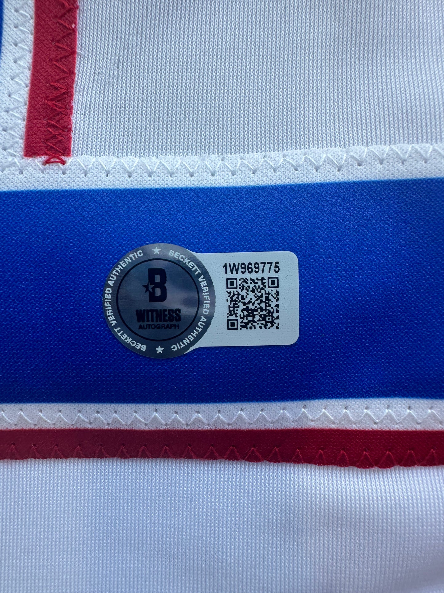 EZEQUIEL DURAN TEXAS RANGERS SIGNED White JERSEY XL BAS COA