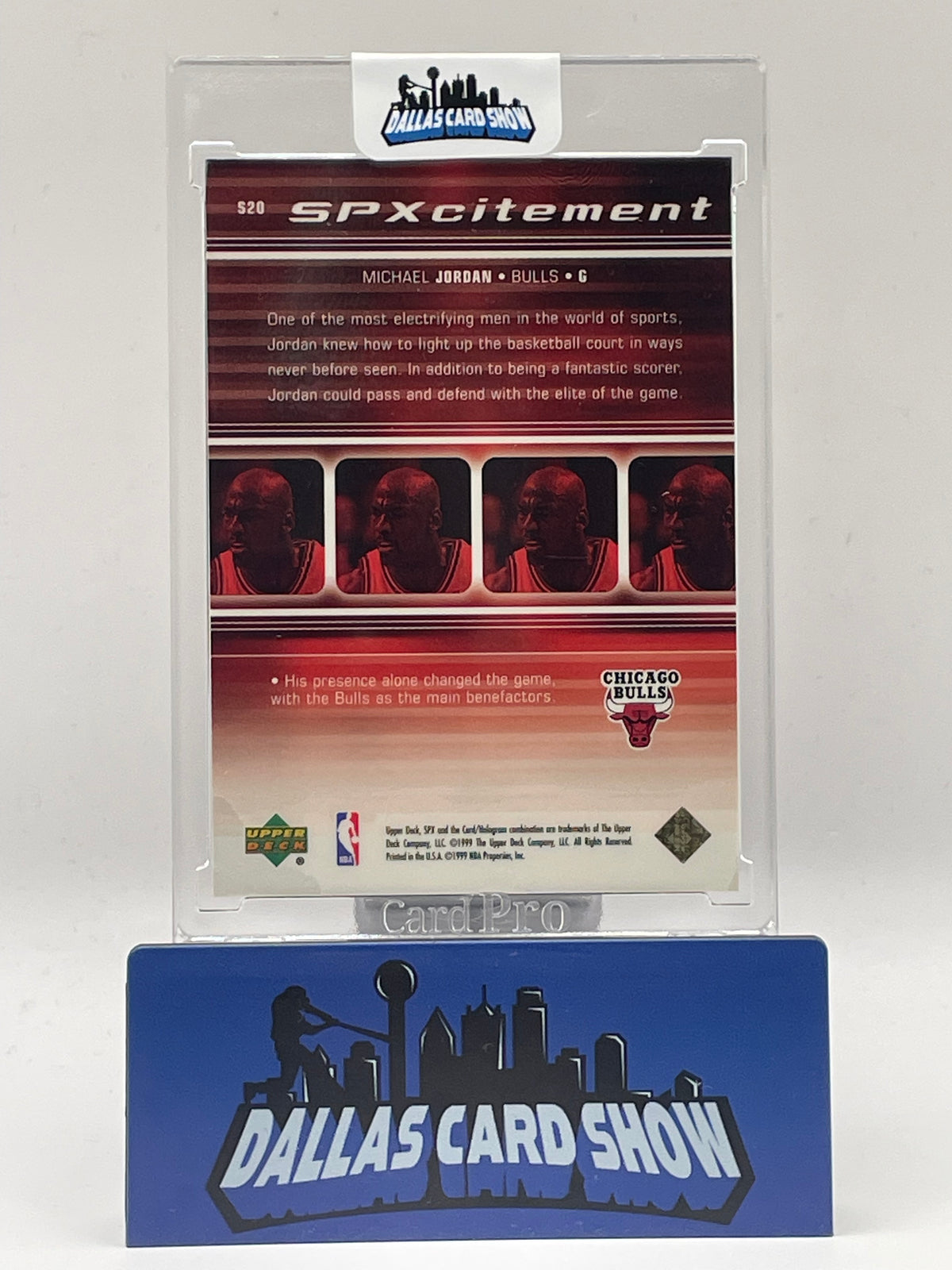 1999 Upper Deck #S20 Michael Jordan SPXcitement (Condition)