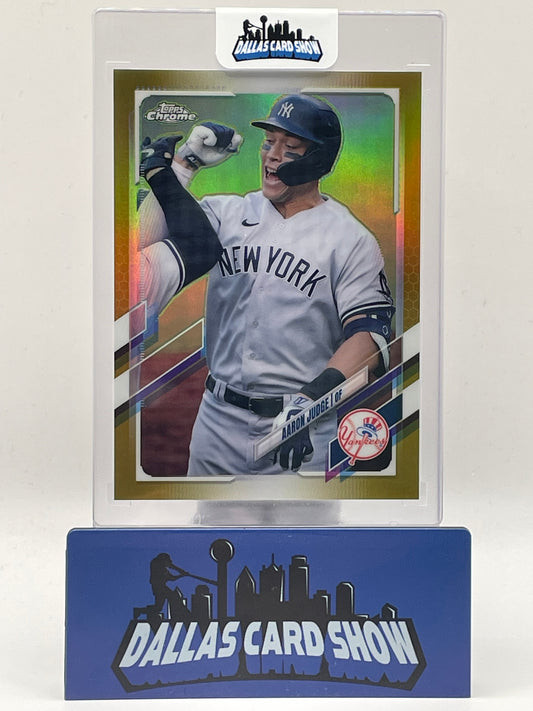 2021 Topps Chrome #99 Aaron Judge Image Variation SP Gold /50