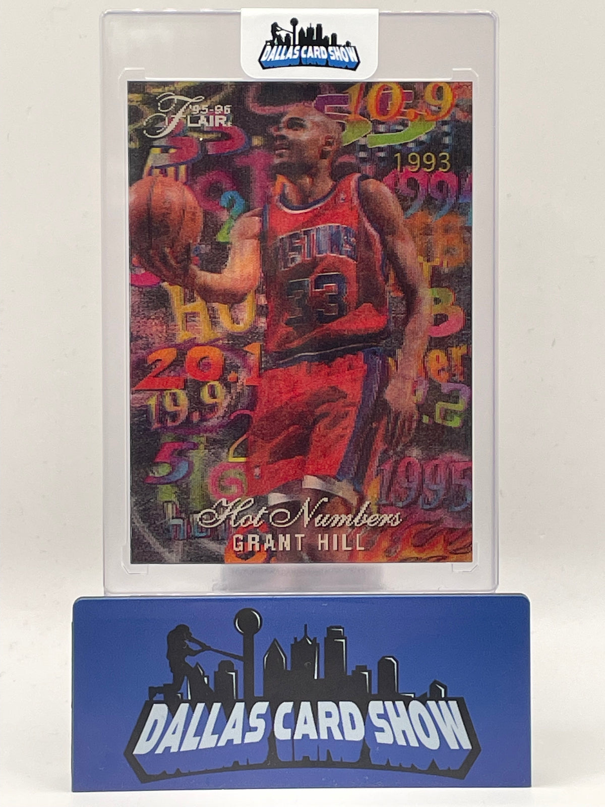 1995-96 Flair #2 Grant Hill Hot Numbers Detriot Pistons