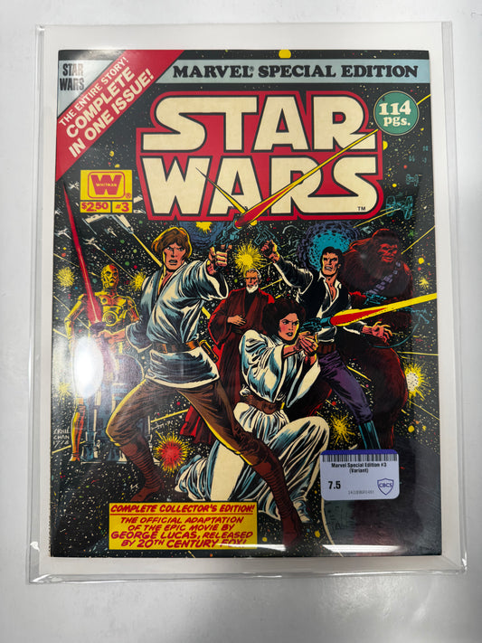 Star Wars Special Edition #3 CBCS 7.5 (Whitman Variant - 1977)