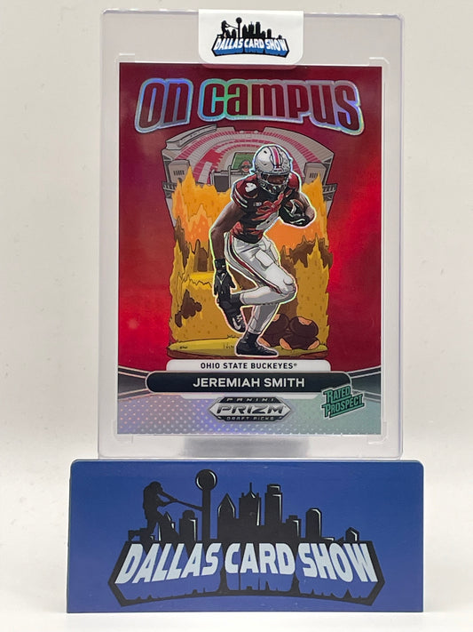 2025 Panini Prizm Draft Picks #OC-JSH Jeremiah Smith On Campus Case Hit