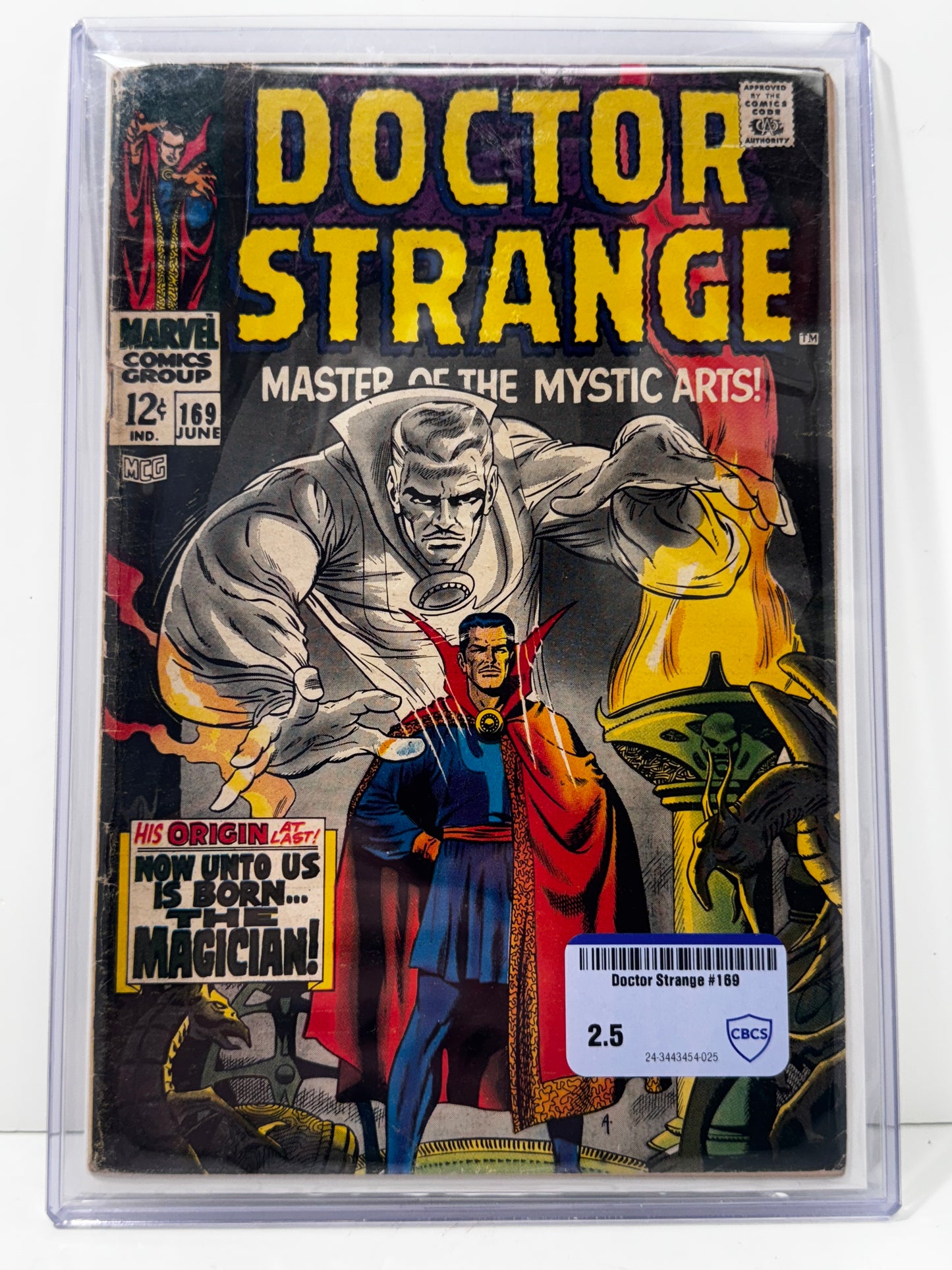 Doctor Strange #169 CBCS 2.5 (1st Doctor Stange in Own Title + Origin Story - 1968)
