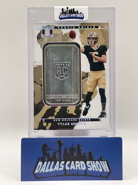2025 Panini Impeccable #15 Tyler Shough Rookie Shield 1oz of Silver /35
