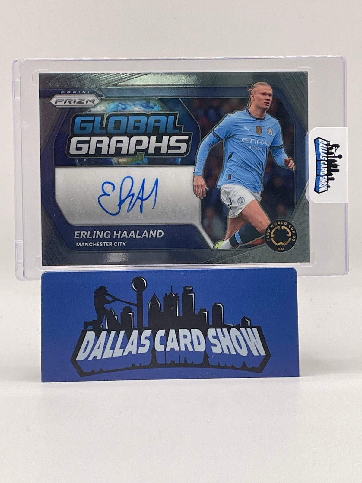 2025 Panini Prizm World Cup #GG-EH Erling Haaland Global Graphs Autograph