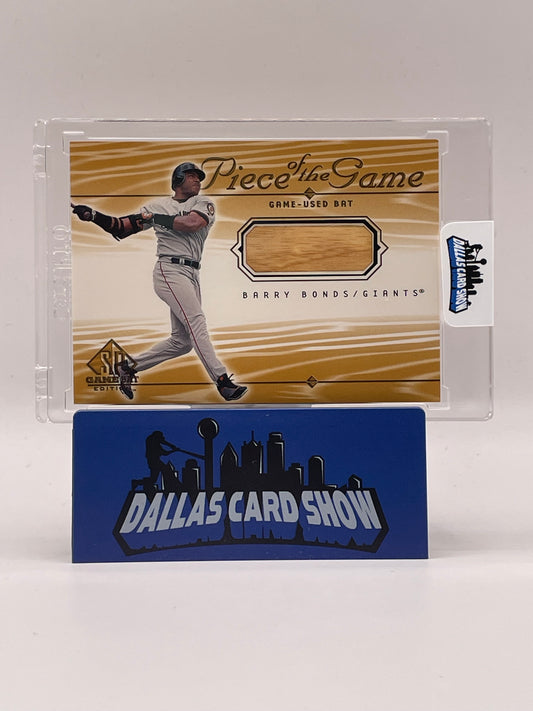 2000 SP Game Used #BB Barry Bonds Piece of The Game Bat Relic