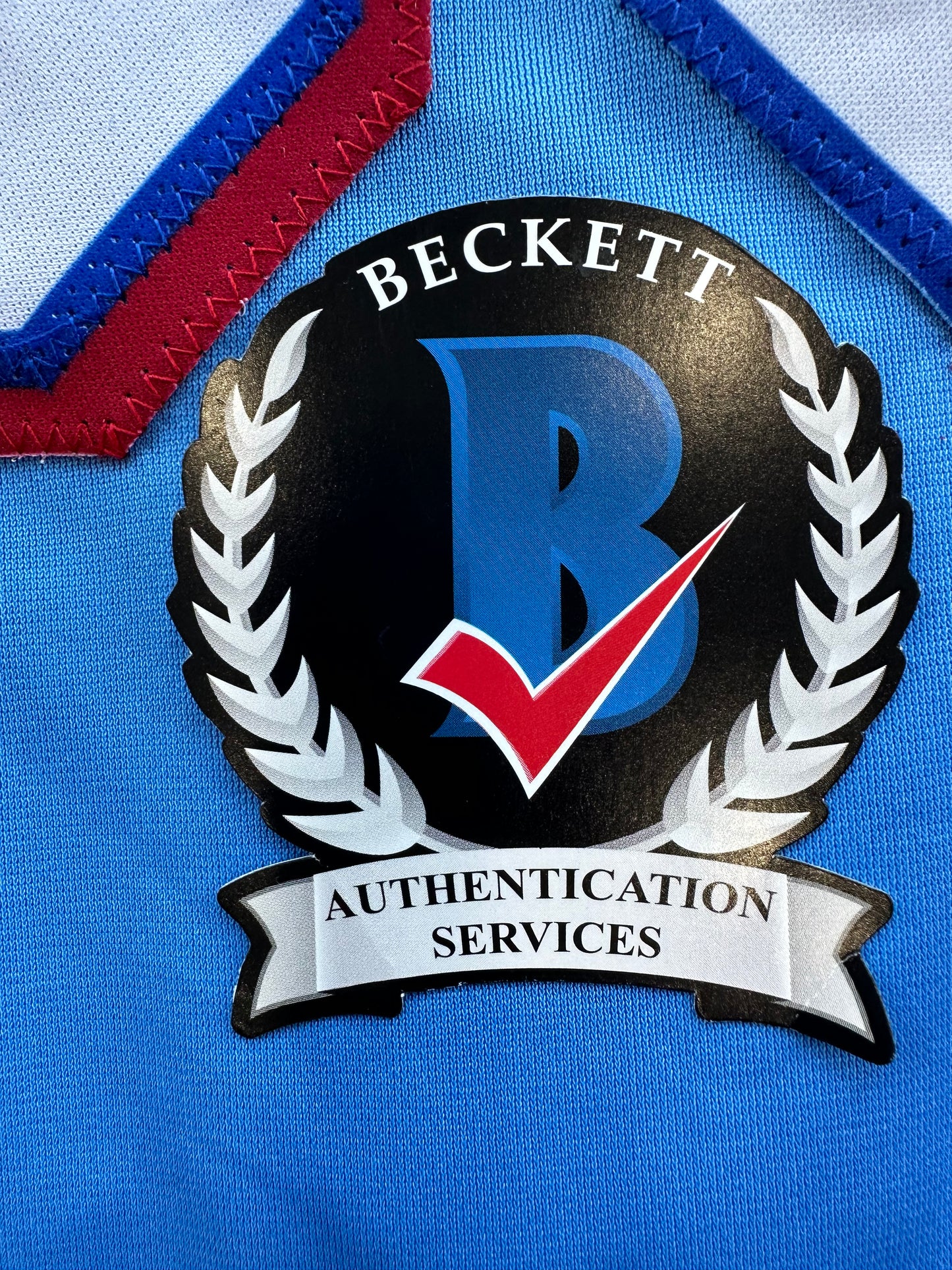 JUSTIN FOSCUE TEXAS RANGERS SIGNED Light Blue JERSEY XL BAS COA