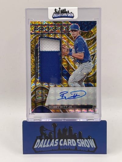 2022 Spectra Bobby Witt Jr. Prospect Gold Patch Autograph /10