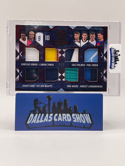 2025 Leaf Trinity Gr8est Mbappe,Yamal,Vinicius Game Used Relics /2