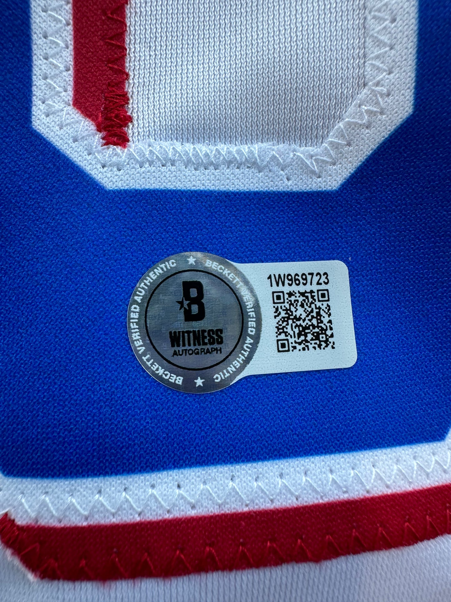 JUSTIN FOSCUE TEXAS RANGERS SIGNED White JERSEY XL BAS COA