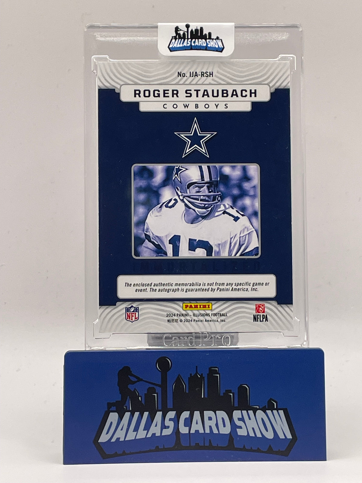 2024 Panini Illusions #IJA-RSH Roger Staubach Immortalized Patch Autograph /10