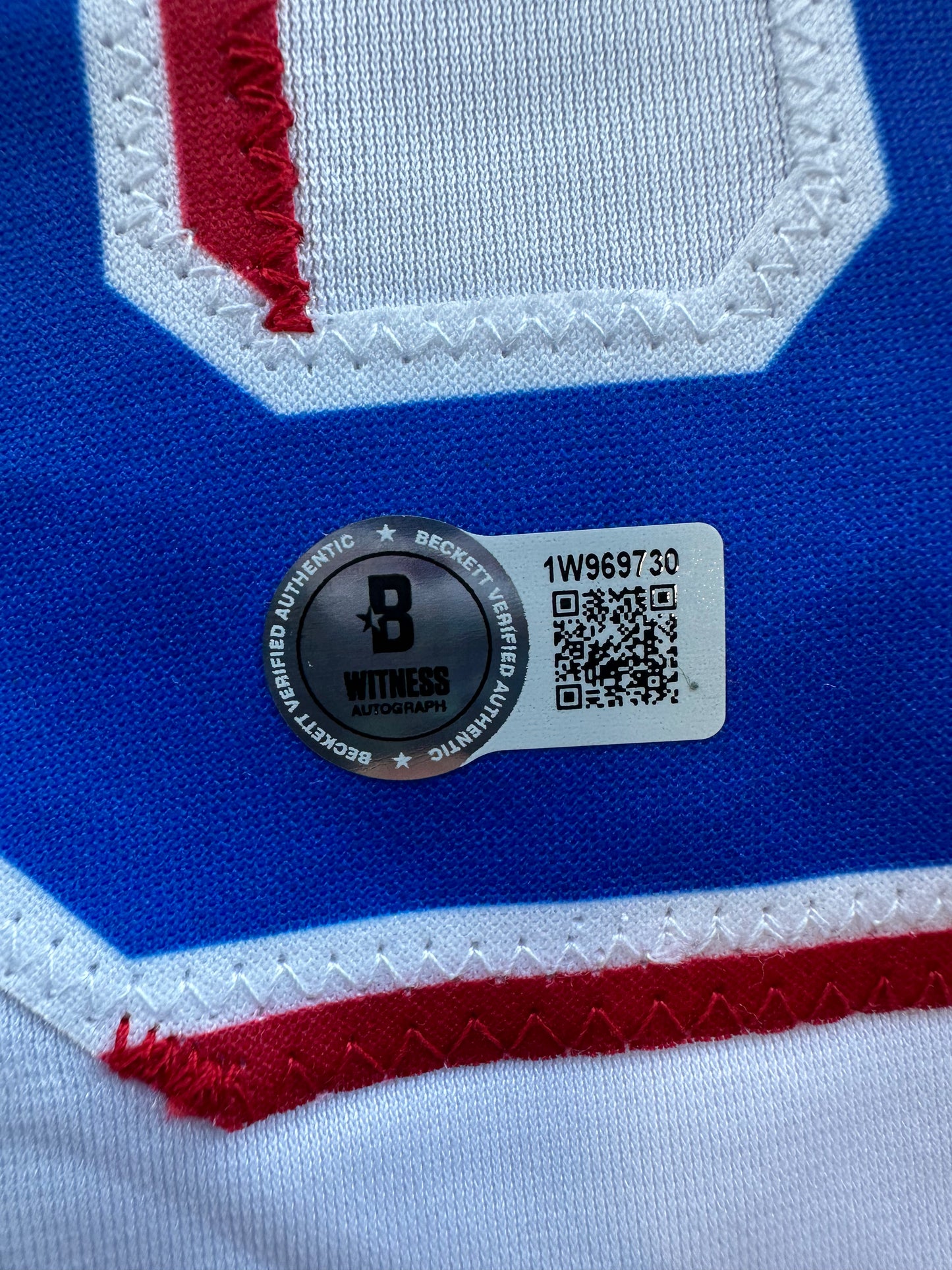 JUSTIN FOSCUE TEXAS RANGERS SIGNED White JERSEY XL BAS COA