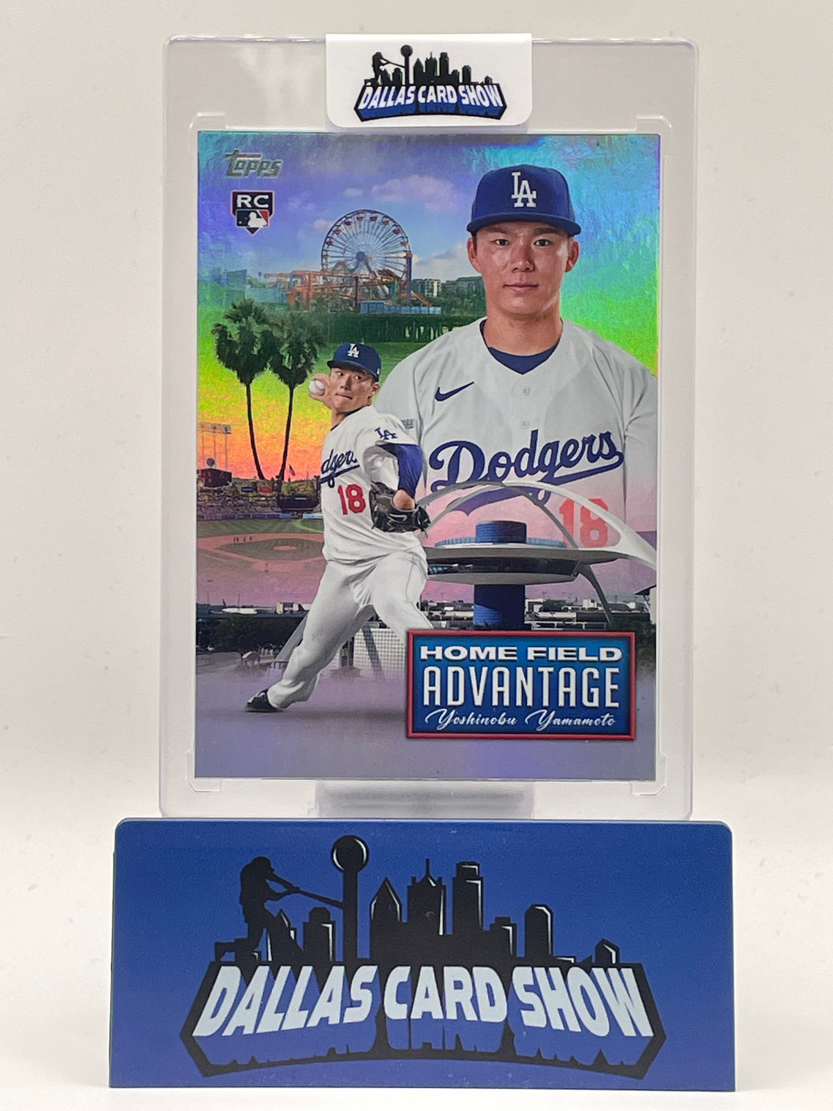 2024 Topps #HFA-20 Yoshinobu Yamamoto Rookie Home Field Advantage