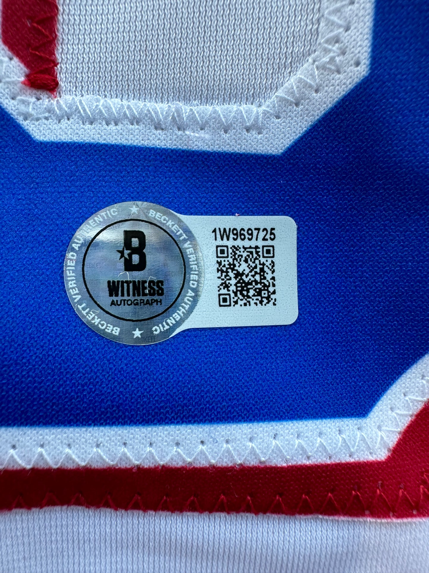 JUSTIN FOSCUE TEXAS RANGERS SIGNED White JERSEY XL BAS COA