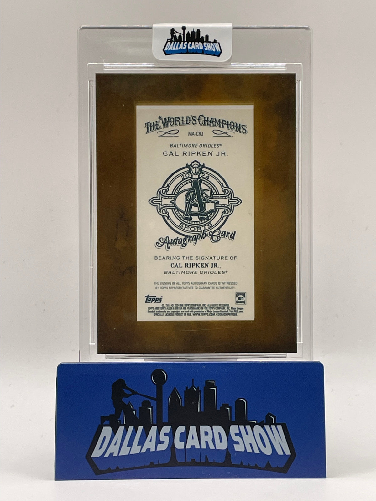 2024 Topps Allen & Ginter #MA-CRJ Cal Ripken Jr. Mini Autograph