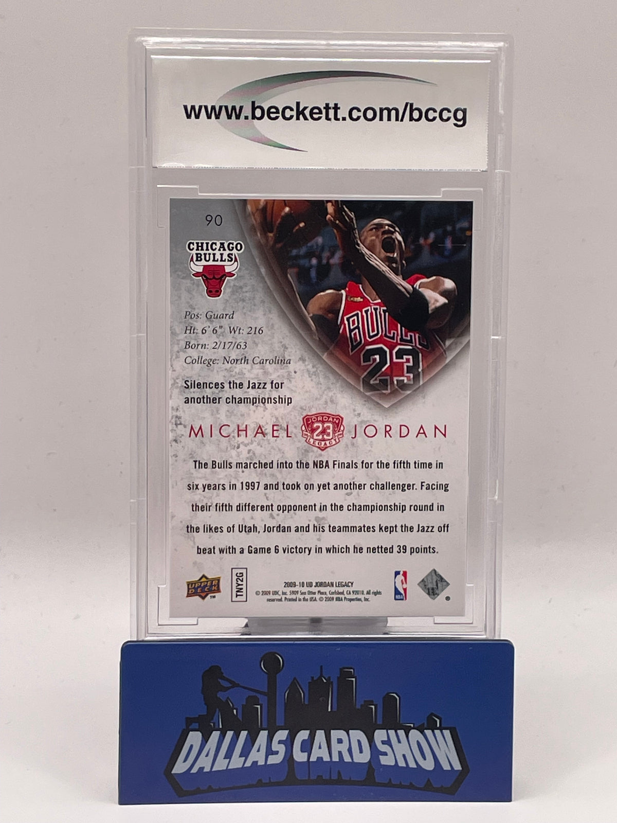 2009-10 Upper Deck #90 Michael Jordan MJ Legacy Collection Gold BCCG 10