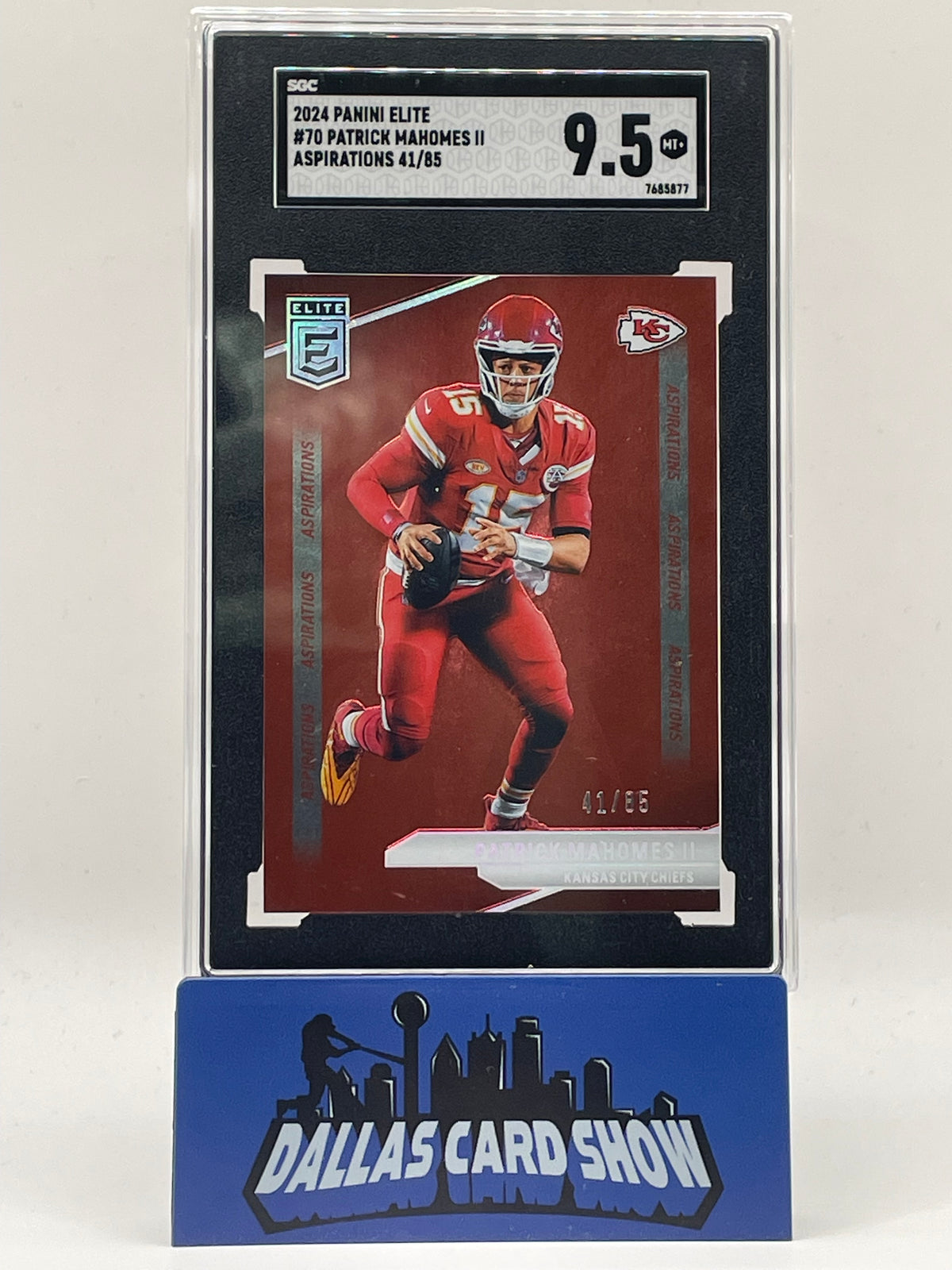 2024 Panini Elite #70 Patrick Mahomes Aspirations /85 SGC 9.5