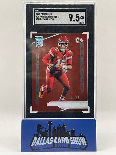 2024 Panini Elite #70 Patrick Mahomes Aspirations /85 SGC 9.5