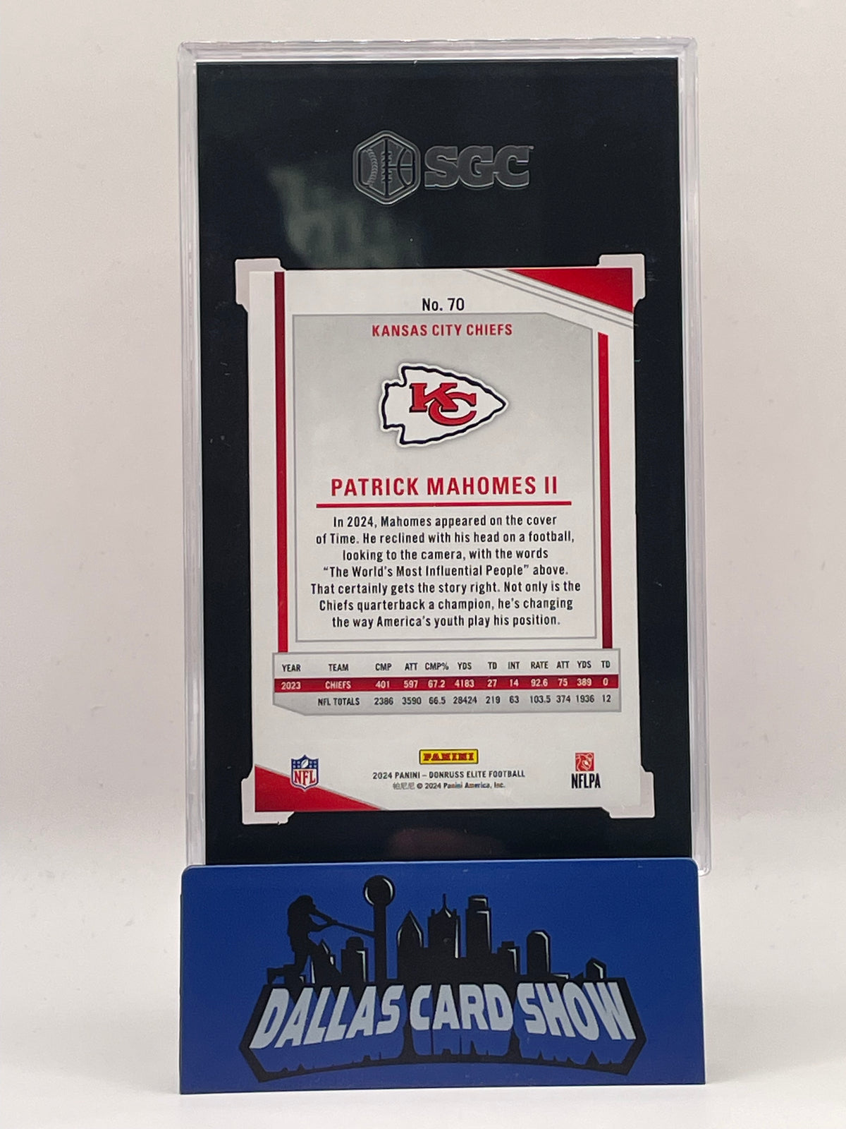 2024 Panini Elite #70 Patrick Mahomes Aspirations /85 SGC 9.5