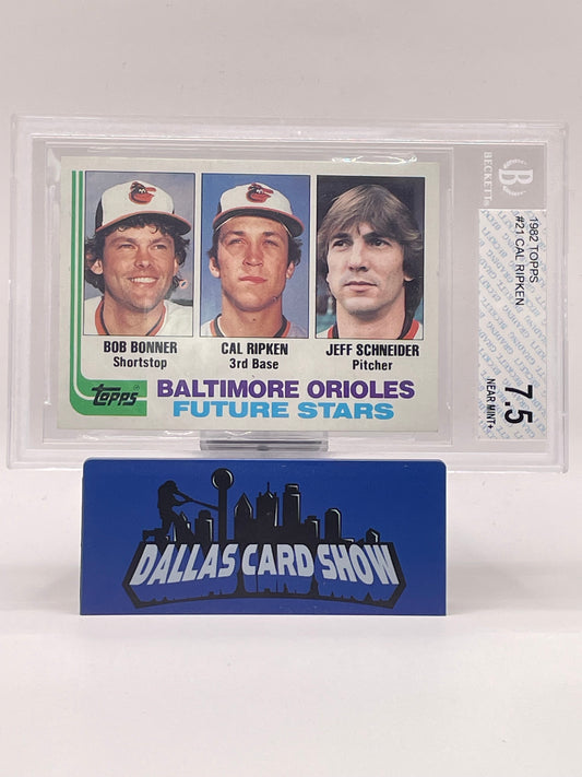 1982 Topps #21 Cal Ripken Rookie RC BGS 7.5