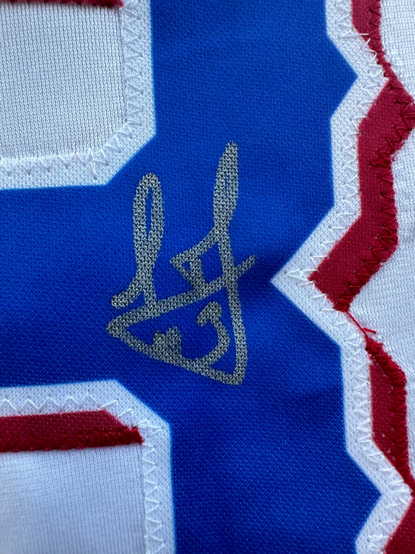 LEODY TAVERAS TEXAS RANGERS SIGNED WHITE JERSEY size XL BAS COA
