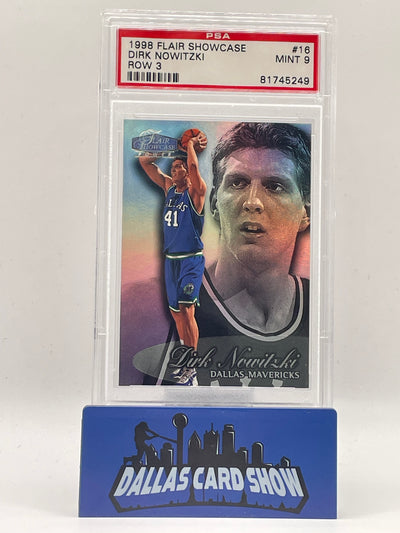 1998 Flair Showcase #16 Dirk Nowitzki Row 3 PSA 9
