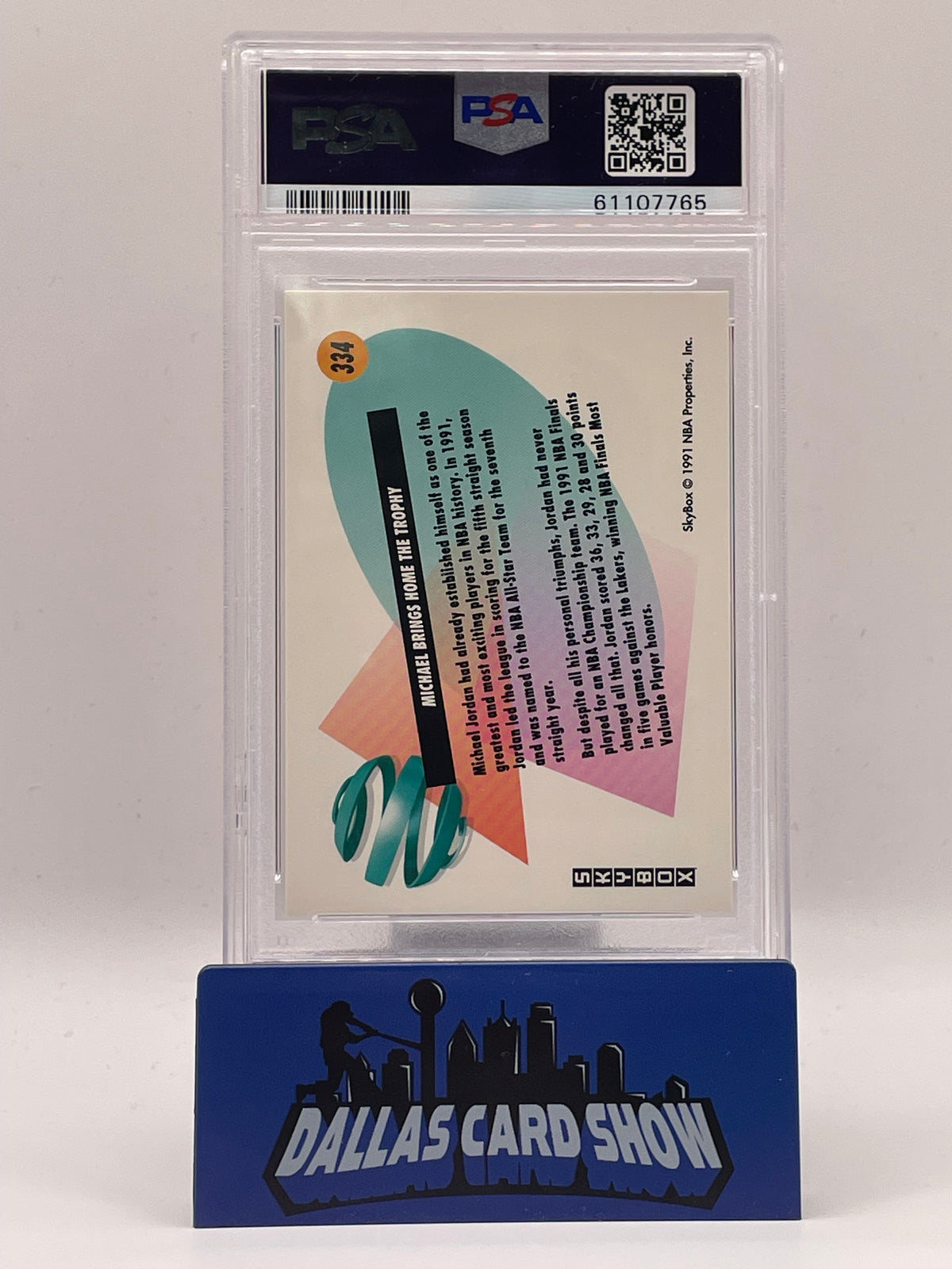 1991 Skybox #334 Michael Jordan PSA 9