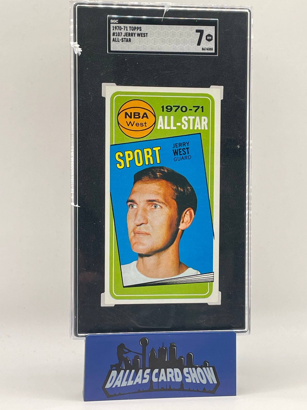 1970-71 Topps #107 Jerry West All-Star SGC 7