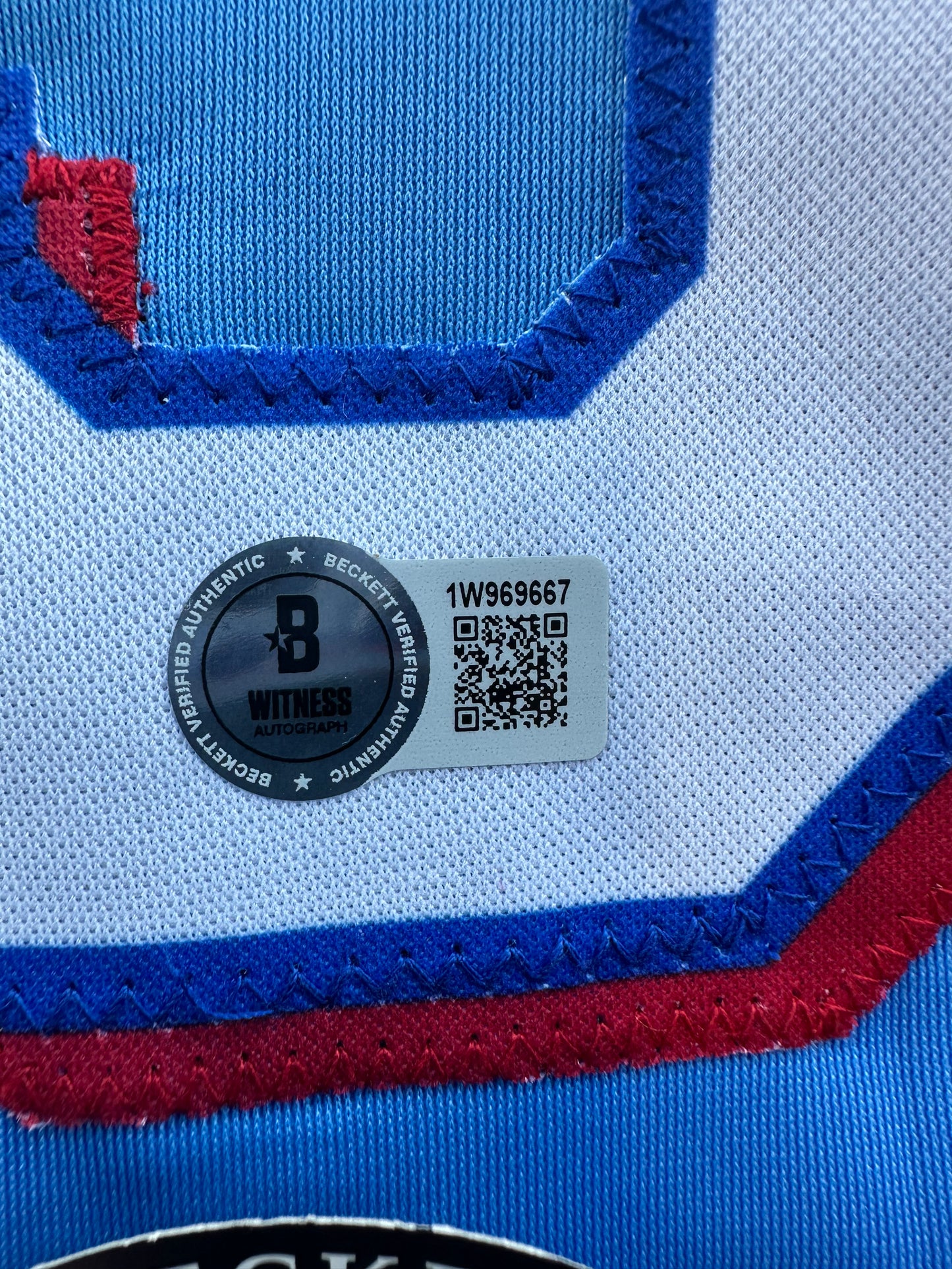 LEODY TAVERAS TEXAS RANGERS SIGNED Light Blue JERSEY size XL BAS COA