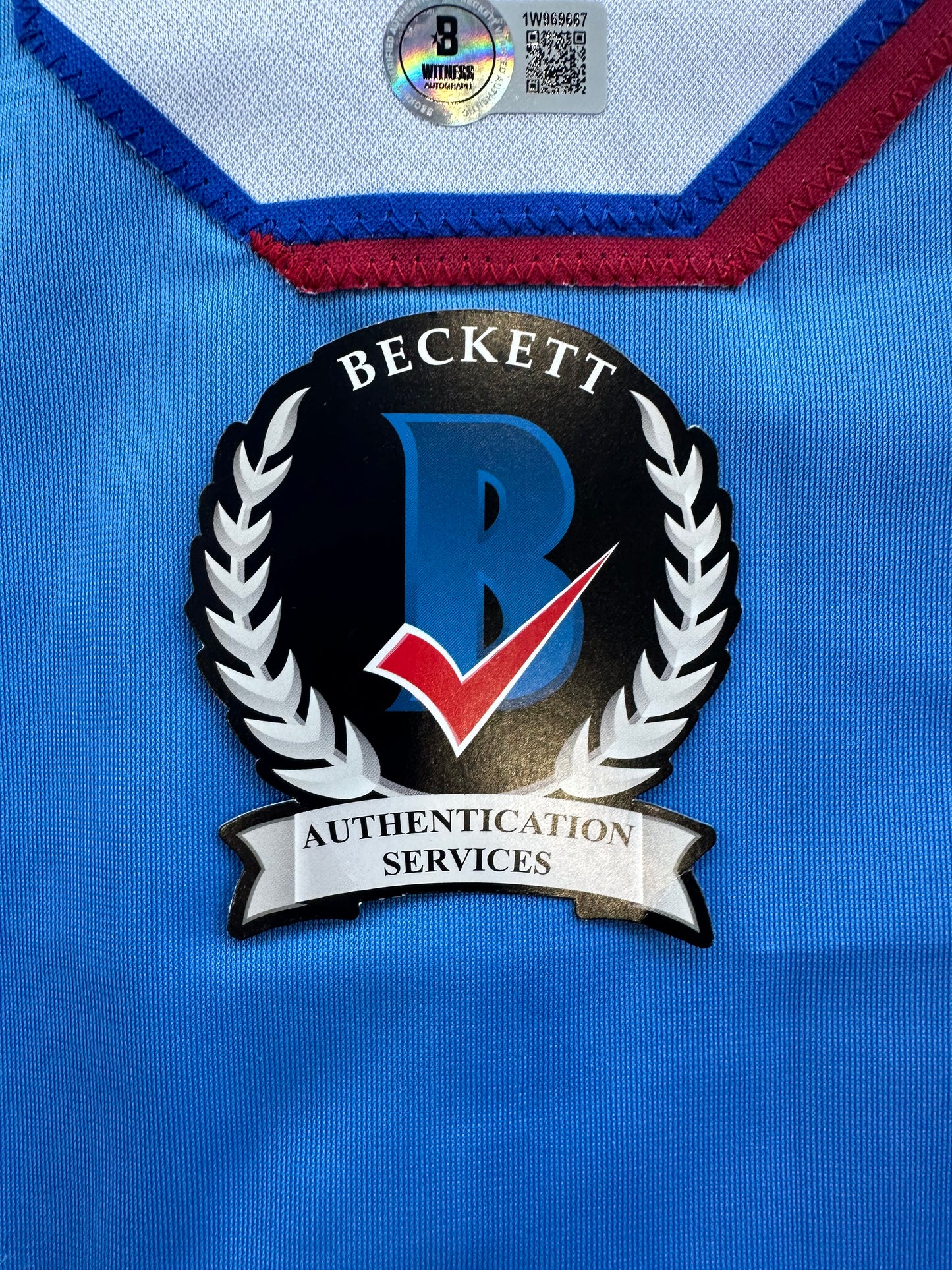 LEODY TAVERAS TEXAS RANGERS SIGNED Light Blue JERSEY size XL BAS COA