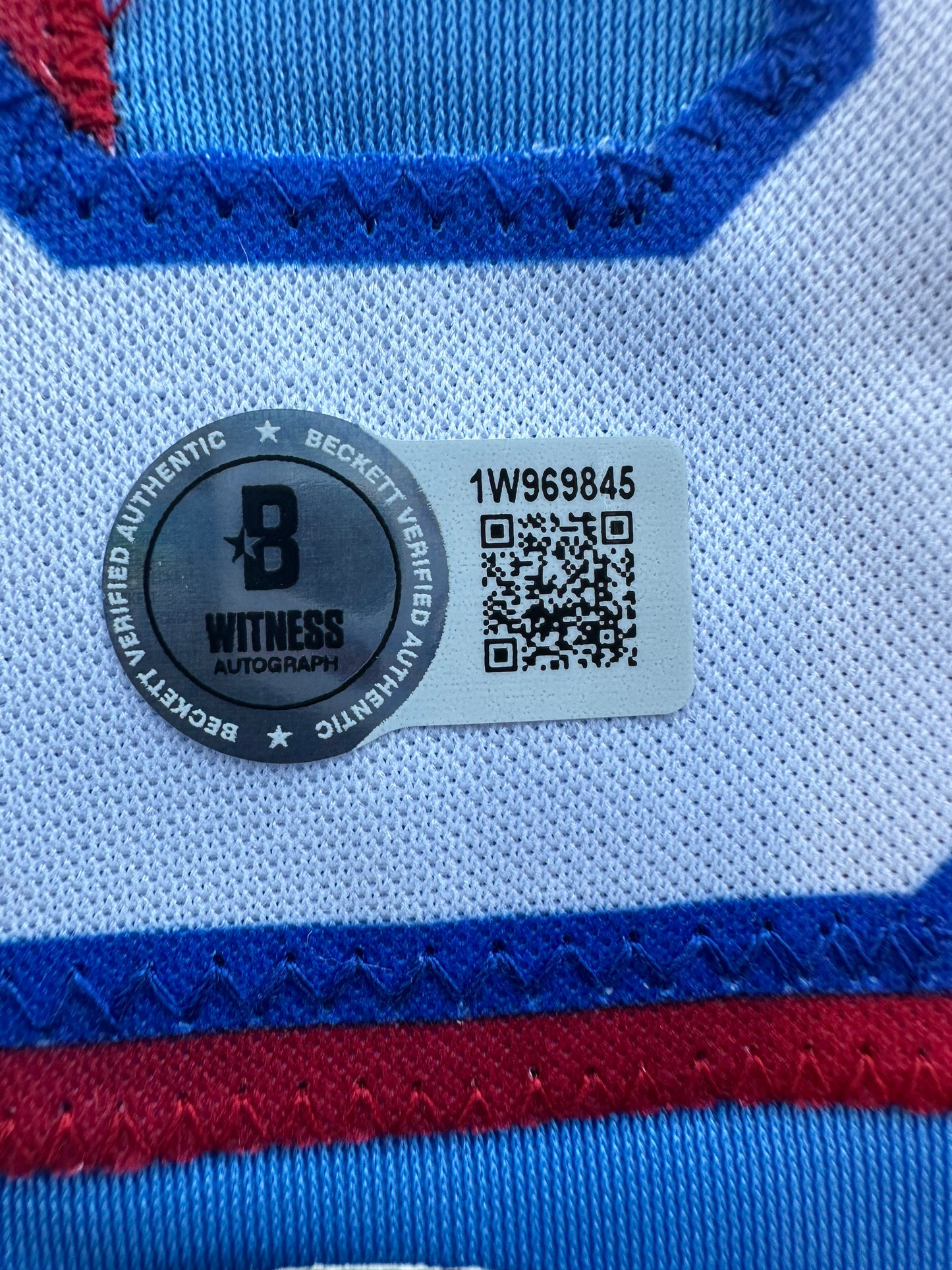 LEODY TAVERAS TEXAS RANGERS SIGNED Light Blue JERSEY size XL BAS COA