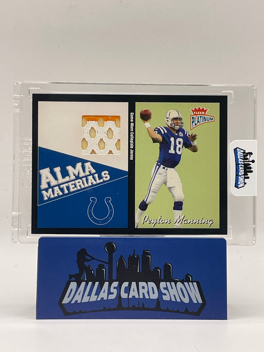 2003 Fleer Platinum #AM-PM Peyton Manning Alma Materials Relic