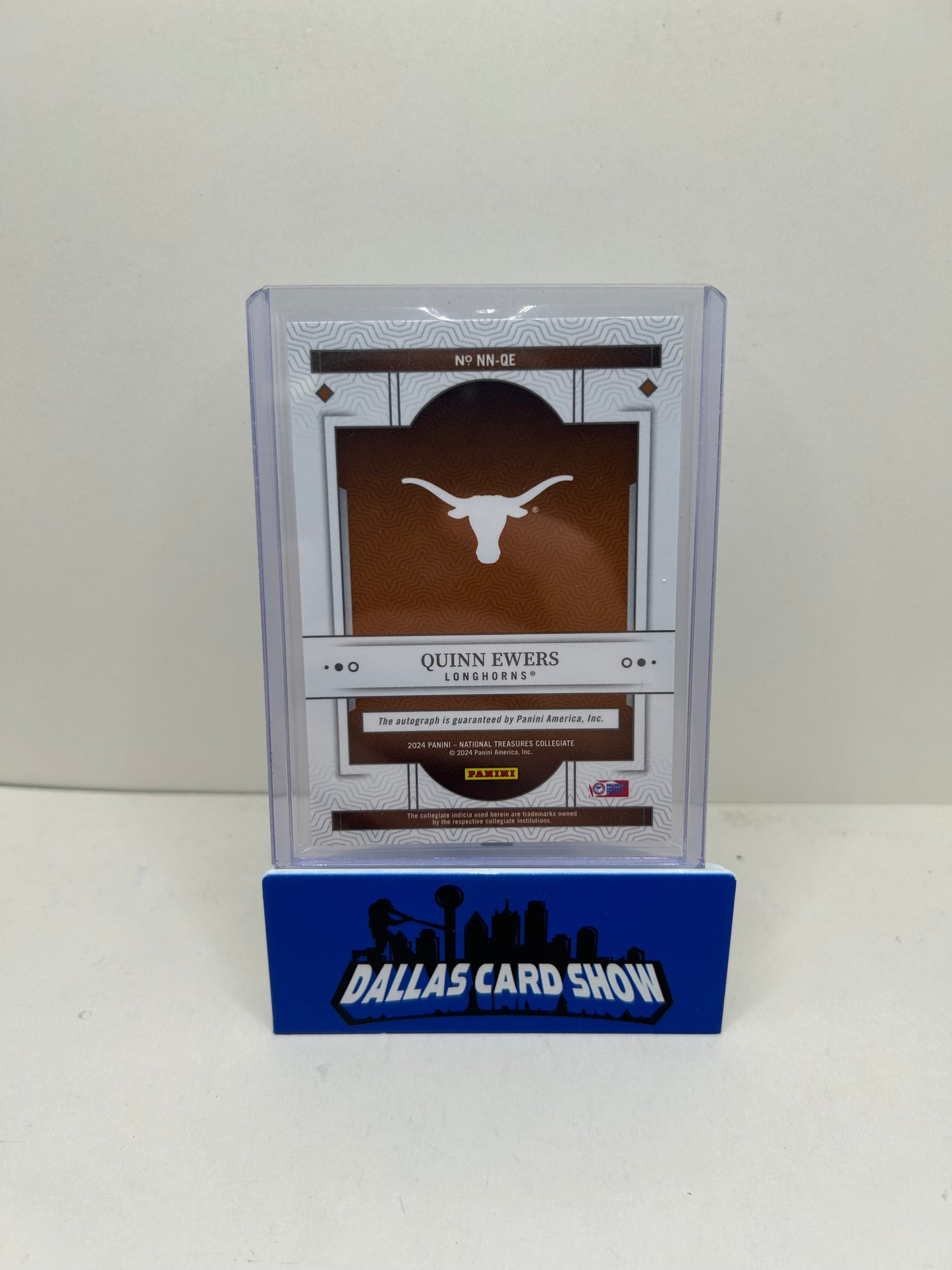 2024 Panini National Treasures Collegiate Quinn Ewers Nicknames Auto /49