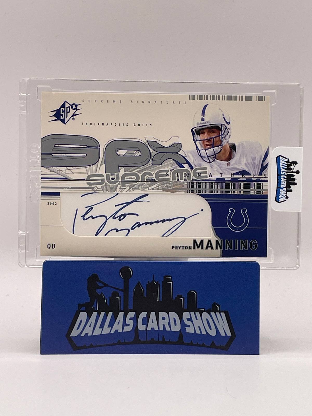 2002 Upper Deck SPX Supreme Signatures #SS-PM Peyton Manning Signatures