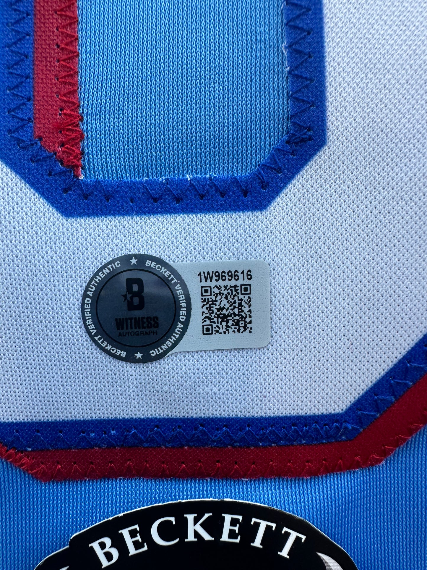 JOSH JUNG TEXAS RANGERS SIGNED Light Blue JERSEY XL BAS COA