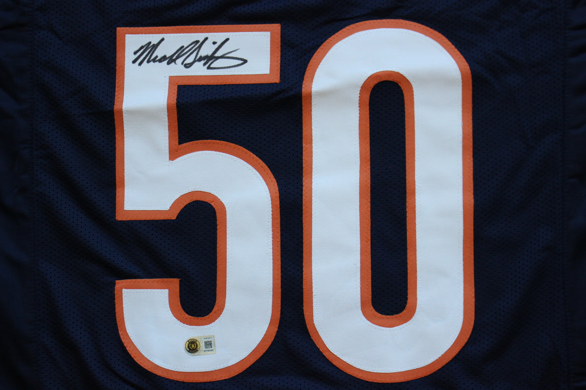 MIKE SINGLETARY CHICAGO BEARS SIGNED DARK NAVY JERSEY Baylor Bears BAS