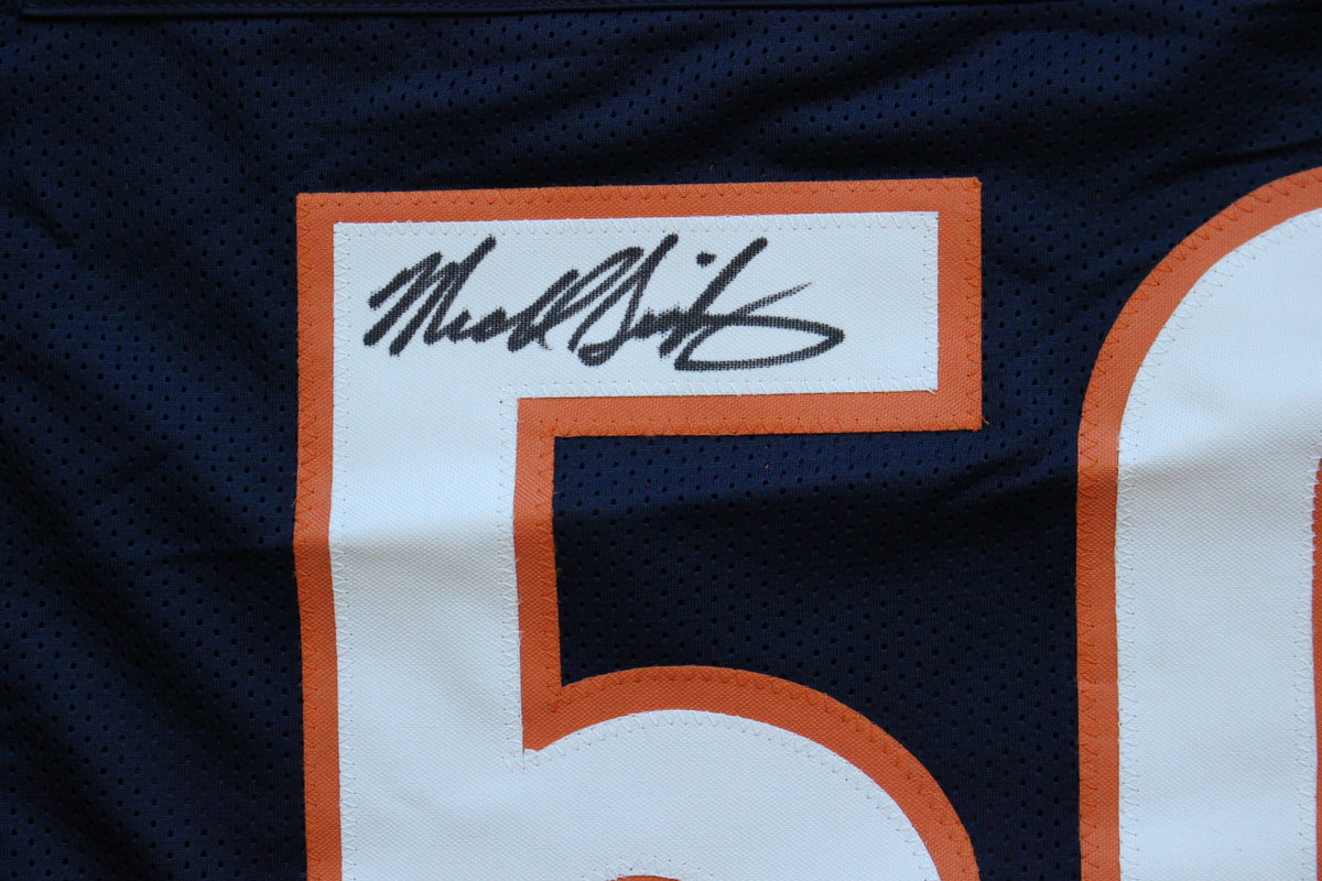 MIKE SINGLETARY CHICAGO BEARS SIGNED DARK NAVY JERSEY Baylor Bears BAS