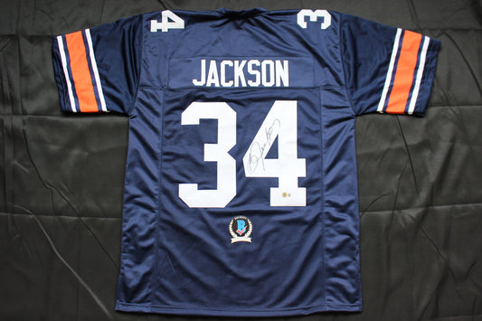BO JACKSON AUBURN TIGERS SIGNED FOOTBALL JERSEY Royals Raiders BAS COA