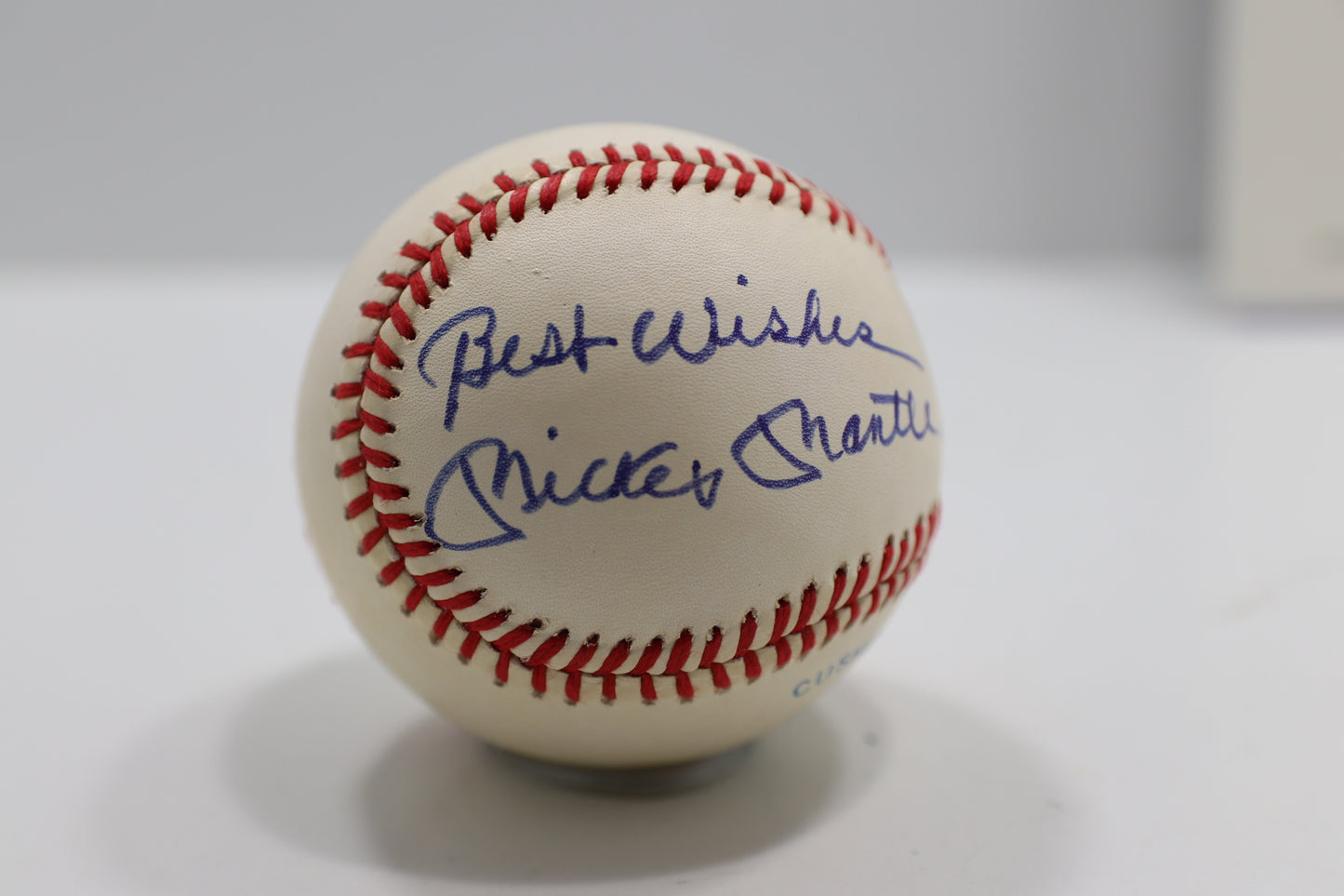 MICKEY MANTLE SIGNED RAWLINGS OAL BASEBALL w/INSC NEW YORK YANKEES JSA