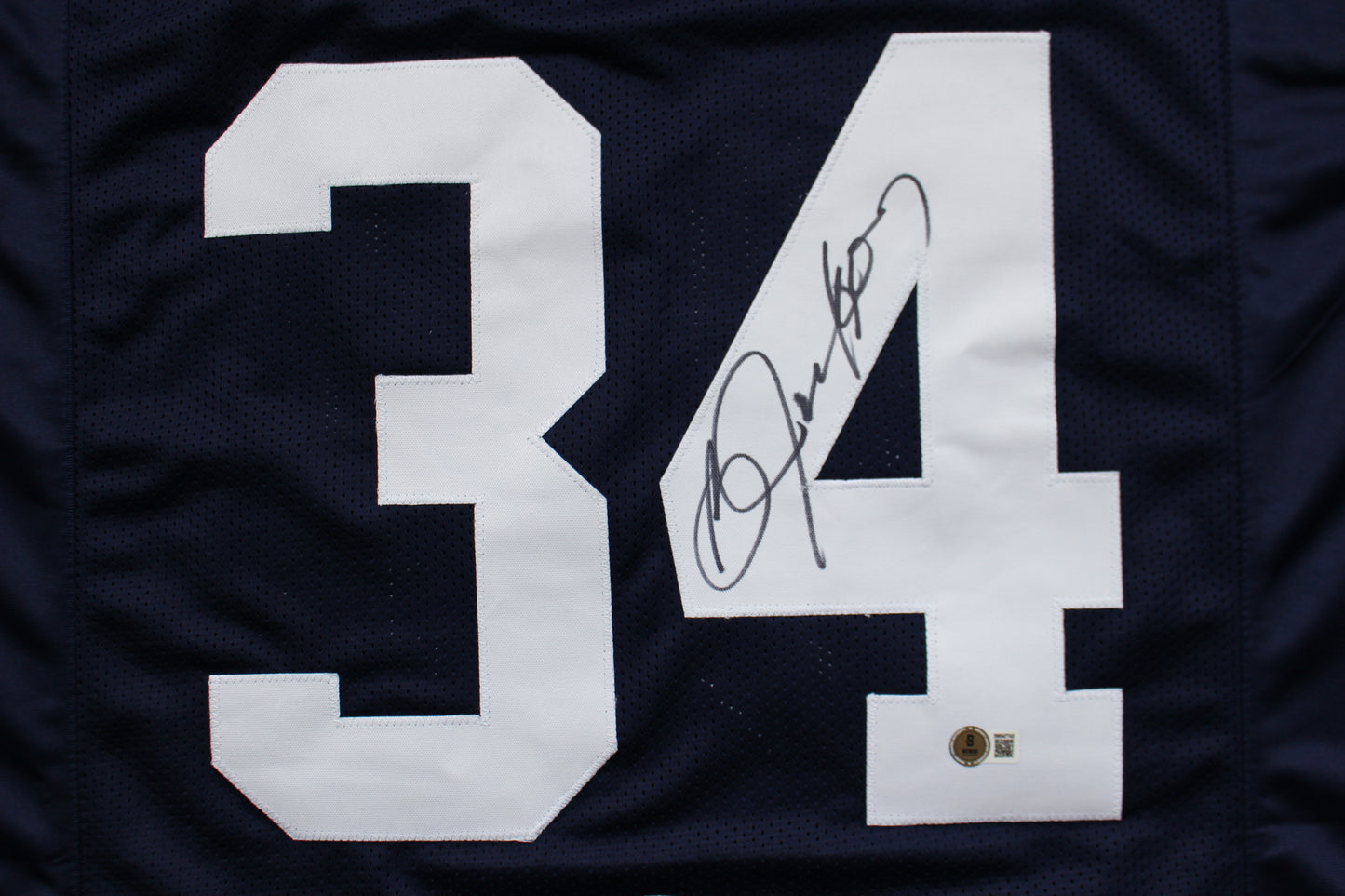 BO JACKSON AUBURN TIGERS SIGNED FOOTBALL JERSEY Royals Raiders BAS COA