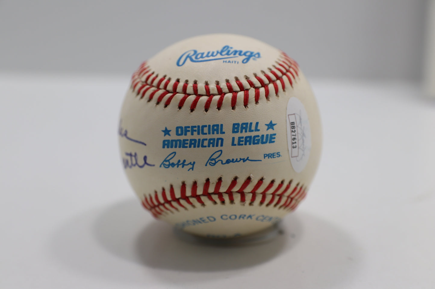 MICKEY MANTLE SIGNED RAWLINGS OAL BASEBALL w/INSC NEW YORK YANKEES JSA