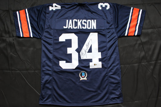 BO JACKSON AUBURN TIGERS SIGNED FOOTBALL JERSEY Royals Raiders BAS COA