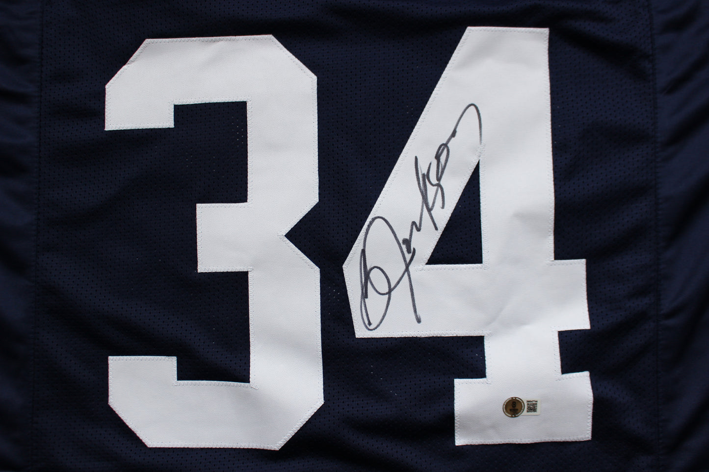 BO JACKSON AUBURN TIGERS SIGNED FOOTBALL JERSEY Royals Raiders BAS COA