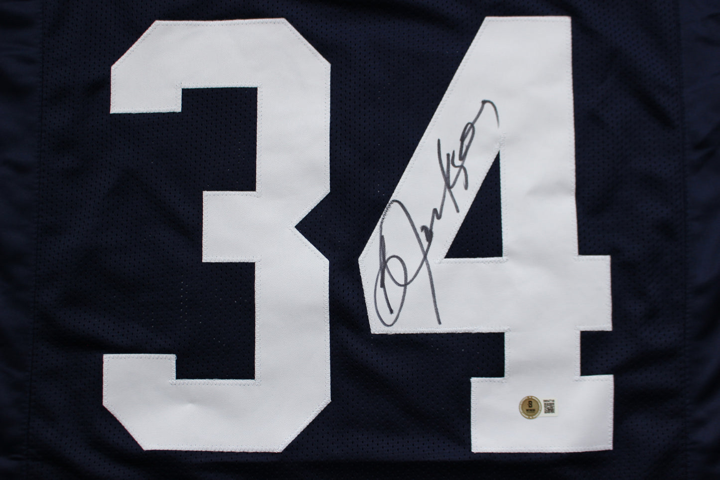 BO JACKSON AUBURN TIGERS SIGNED FOOTBALL JERSEY Royals Raiders BAS COA