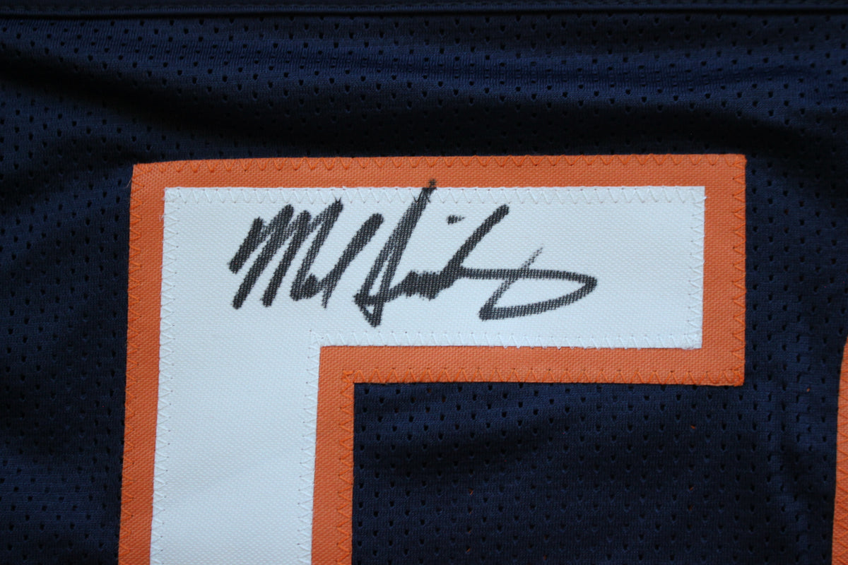 MIKE SINGLETARY CHICAGO BEARS SIGNED DARK NAVY JERSEY w/HOF 98 Baylor Bears BAS