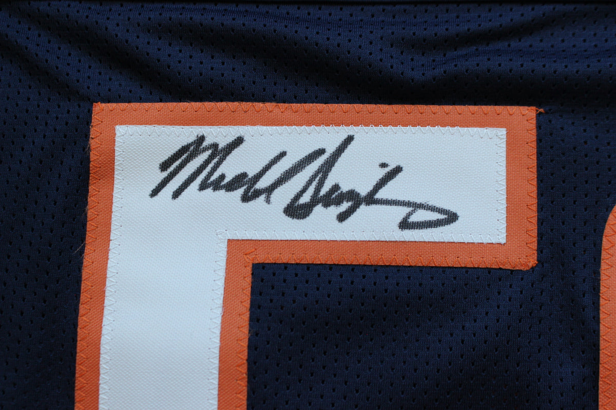MIKE SINGLETARY CHICAGO BEARS SIGNED DARK NAVY JERSEY w/HOF 98 Baylor Bears BAS